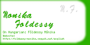 monika foldessy business card