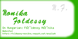 monika foldessy business card